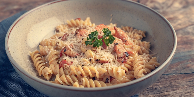CAJUN CRAWFISH PASTA SPIRALS