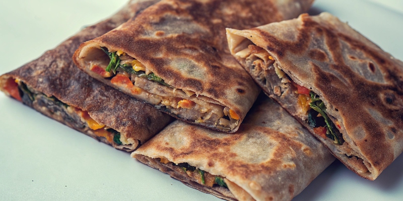 Elawalu Roti (Vegetable‑Stuffed Roti)