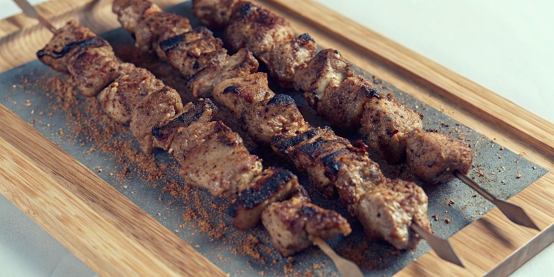 SMOKY PORK SHASHLIK SKEWERS