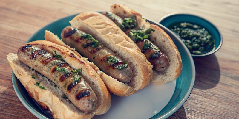 Uruguayan Choripán with Chimichurri